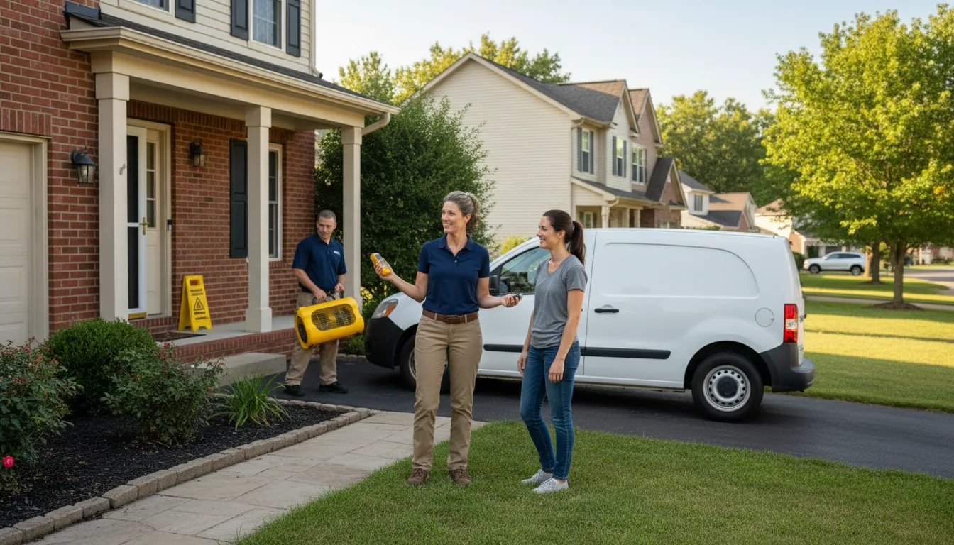 Residential water damage restoration in Belews Creek, NC